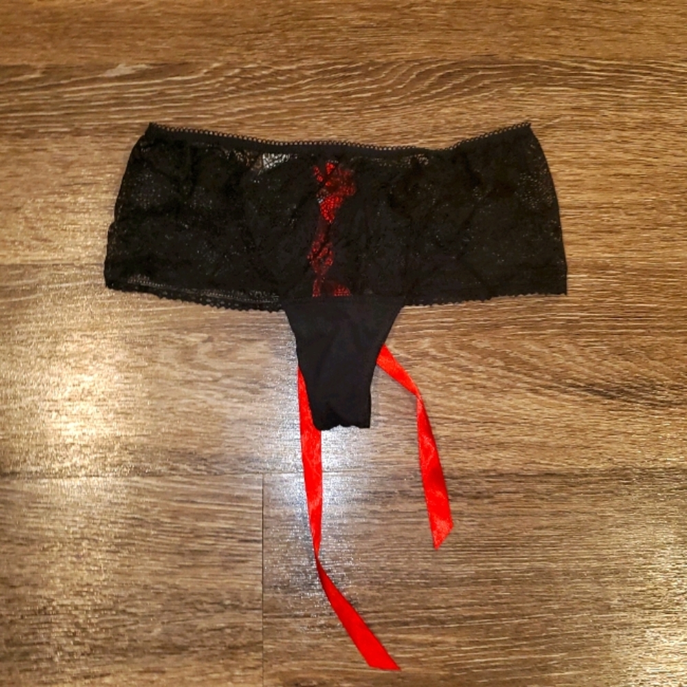 💞Lace ribbon panty